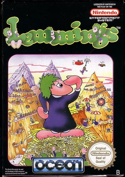 Lemmings - Nintendo 8-bit/NES - PAL B/SCN - Complete (CIB)