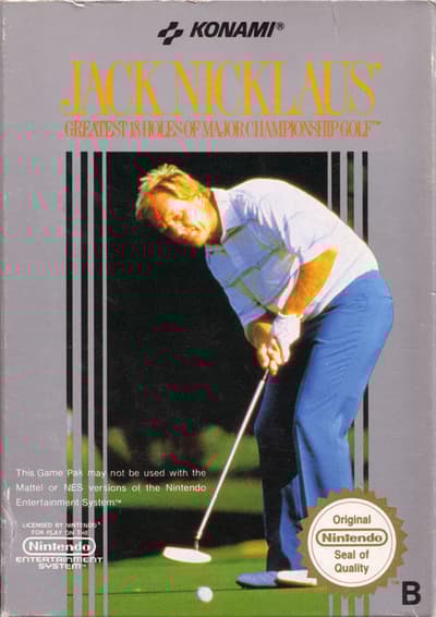 Jack Nicklau´s Golf Greatest 18 Holes of Major Championship Golf - Nintendo 8-bit/NES - PAL B/SCN - Complete (CIB)