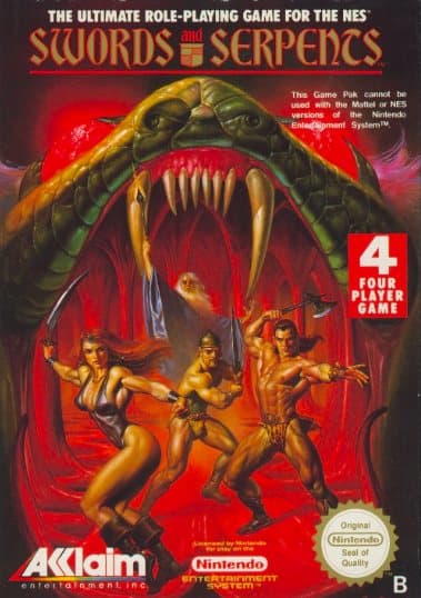 Swords & Serpents - Nintendo 8-bit/NES - PAL B/SCN - Complete (CIB)