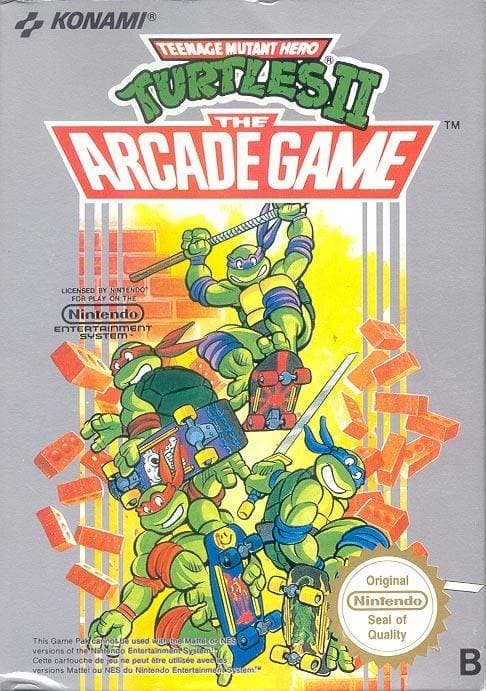 Teenage Mutant Hero Turtles II The arcade game - Nintendo 8-bit/NES - PAL B/SCN - Complete (CIB)