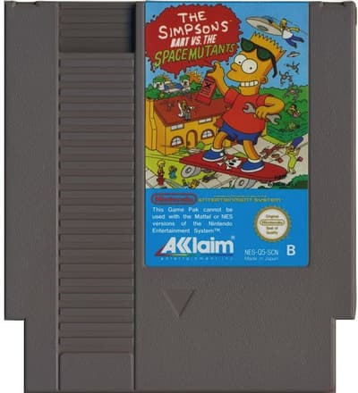 The Simpsons Bart vs. the Space Mutants - Nintendo 8-bit/NES - PAL B/SCN - Cart Only