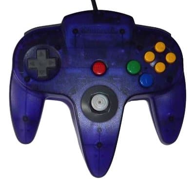 Nintendo 64 Original Controller - Grape Purple Transparent - Used - CIB