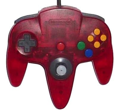 Nintendo 64 Original Controller - Watermelon Red Transparent - Used - CIB