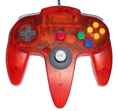 Nintendo 64 Original Controller - Fire Orange Transparent - Used - CIB