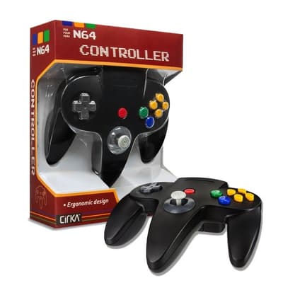 N64 Controller - Black - New