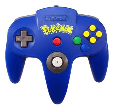 N64 - Nintendo 64 - Controller - Pokémon Edition Blue/Yellow Used