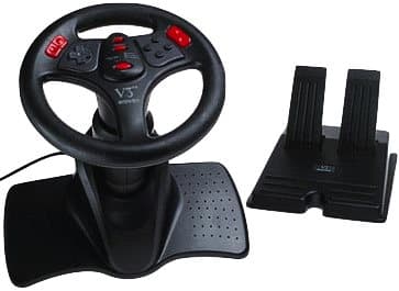 N64 - Nintendo 64 - Interact V3 Racing Wheel - CIB