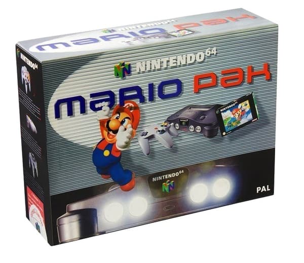 Nintendo 64 Console Grey Mario Pak