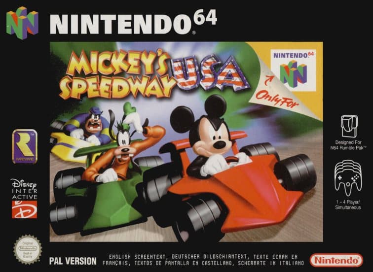 Mickey´s Speedway USA - Nintendo 64/N64 - PAL/EUR - Complete (CIB)