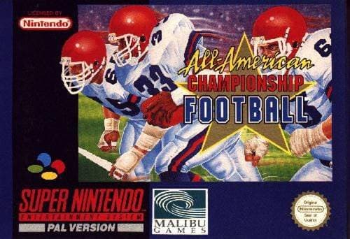 All-American Championship Football - Supernintendo/SNES - PAL/SCN/EUR - Complete (CIB)
