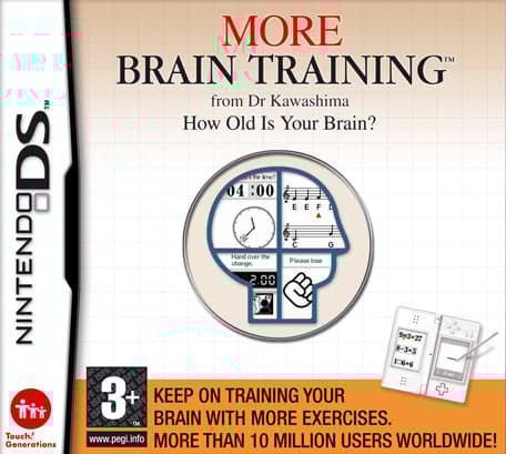 More Brain Training from Dr Kawashima: How old is your brain? - Nintendo DS (brukt)
