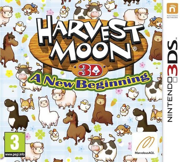 Harvest Moon 3D: A New Beginning - Nintendo 3DS (brukt)