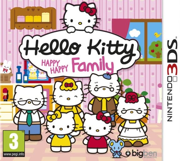 Hello Kitty Happy Happy Family - Nintendo 3DS (brugt)