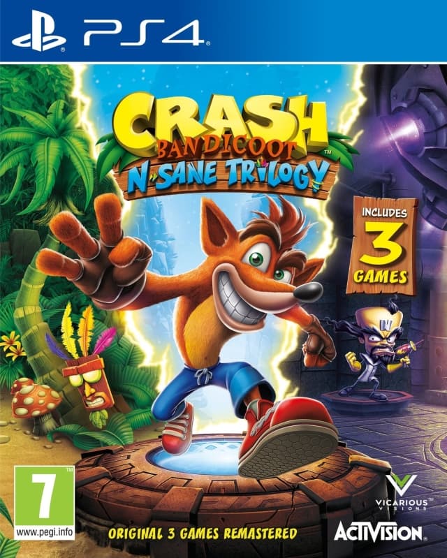 Crash Bandicoot: N Sane Trilogy - Playstation 4 (brugt)