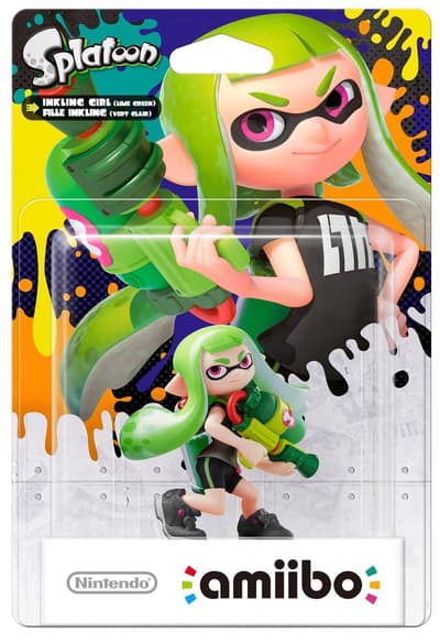 Amiibo Figurine - Inkling Girl Lime Green (Splatoon Collection) - Amiibo