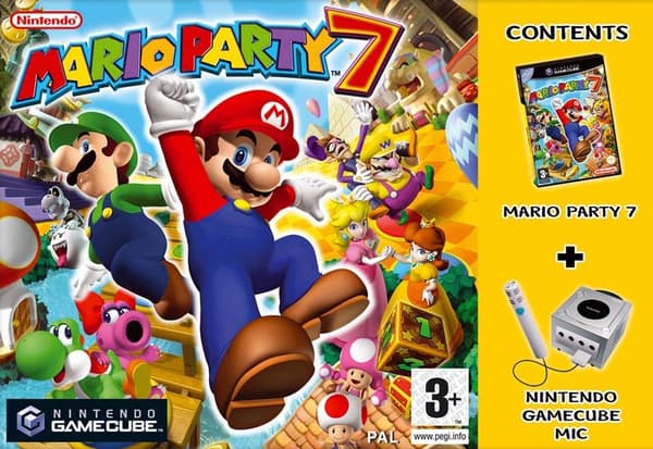 Mario Party 7 (incl microphone) - Gamecube (begagnad)