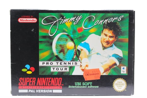 Jimmy Connors Pro Tennis Tour - Supernintendo/SNES - PAL/SCN/EUR (KÄYTETTY TAVARA) Komplett