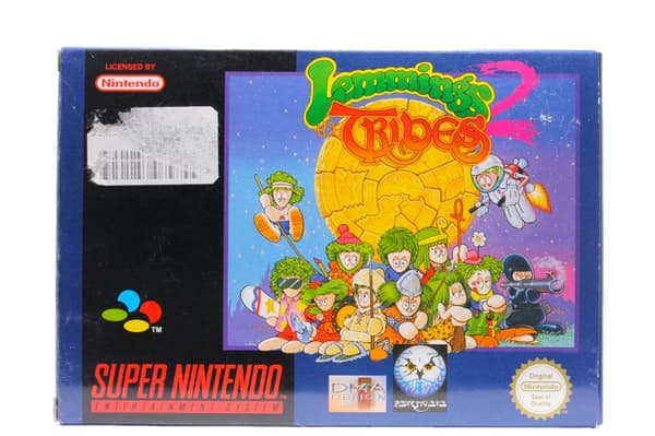 Lemmings 2: The Tribes (Super Scope option) - Supernintendo/SNES - PAL/SCN/EUR (BRUKT VARE) Komplett