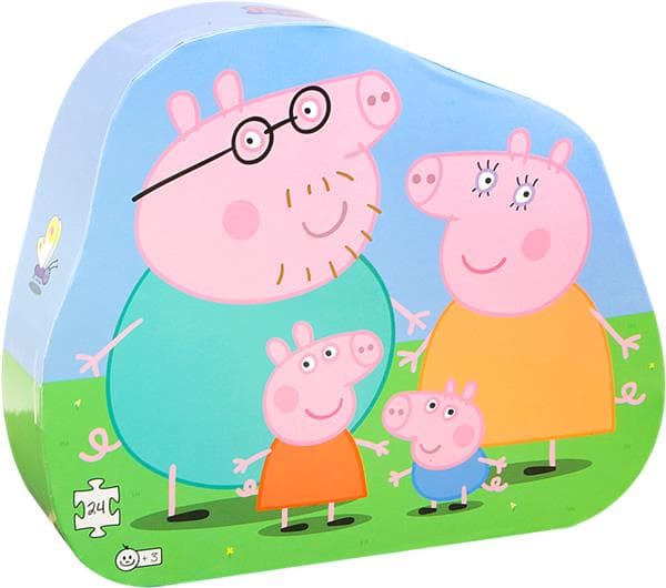 Peppa Pig familj Pussel (Greta Gris) - 24bit