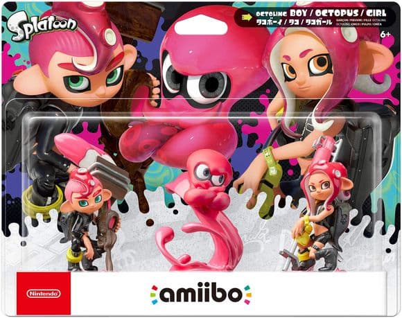Amiibo Figurine - Splatoon Octoling Triple Pack (Splatoon Collection) - Amiibo