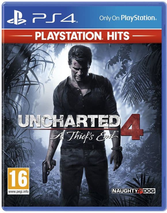 Uncharted 4: A Thiefs End - Playstation Hits - Playstation 4 (brugt)