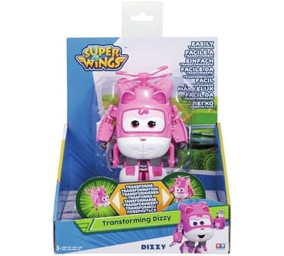 Super Wings - Transforming Dizzy 12 cm Pink