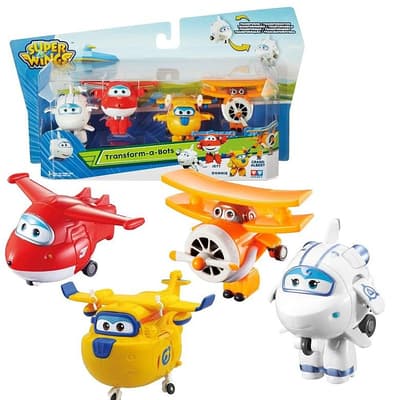 Super Wings - Mini Transformer Astra, Jett, Donnie and Grand Albert