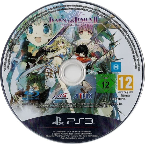 Tears To Tiara II: Heir of the Overlord - Playstation 3 (brugt)