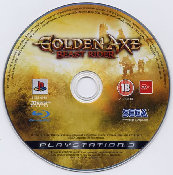 Golden Axe: Beast Rider - Playstation 3 (brugt)