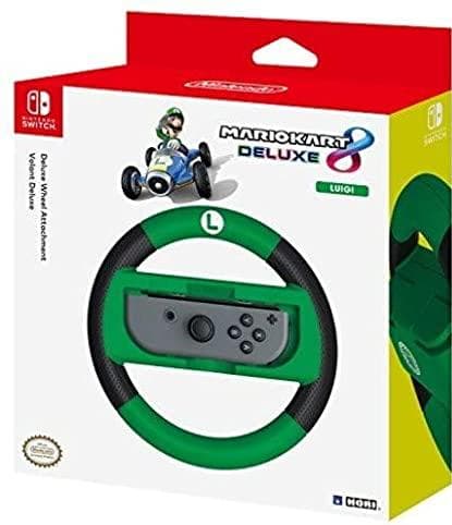 HORI Officially Licensed - Mario Kart Luigi Racing Wheel Controller (wii)