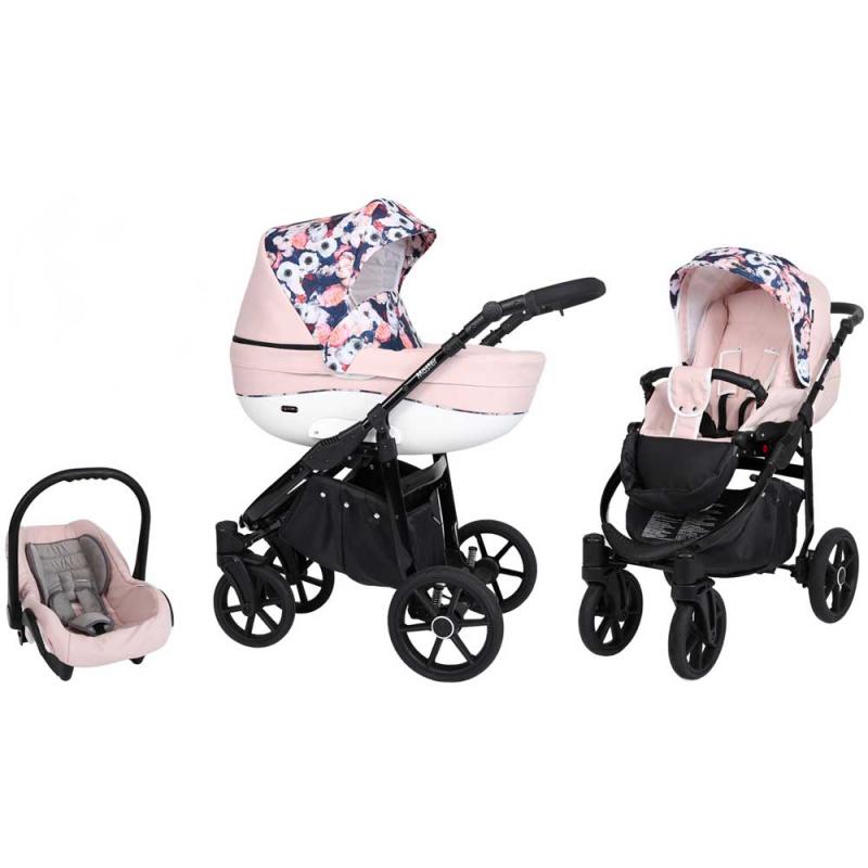 Master Barnvagn Travel System - Pink/Blooms
