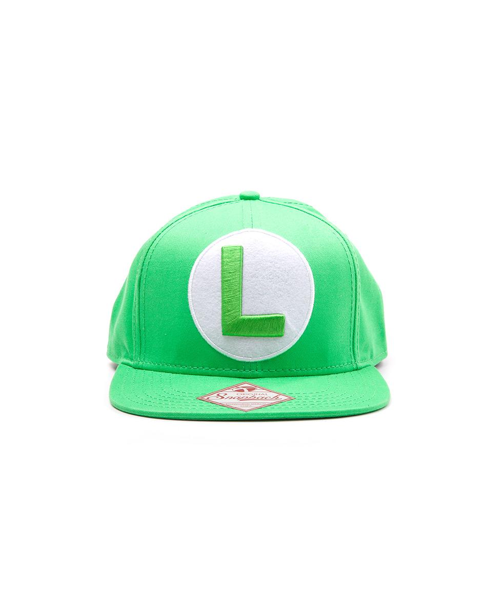 Difuzed Nintendo - Green Snapback Cap With Luigi Logo