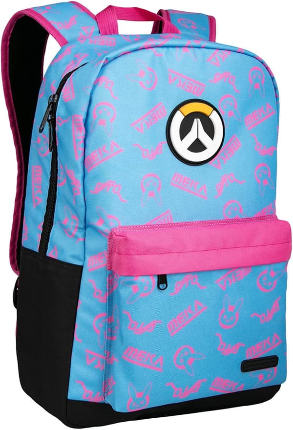 Jinx Overwatch D.va Splash Backpack Blue/pink