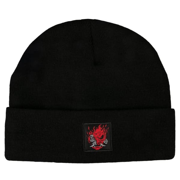 Jinx Cyberpunk 2077 Samurai Logo Beanie Black