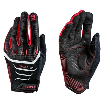 Sparco Hypergrip Gloves Tg.12 Black/red