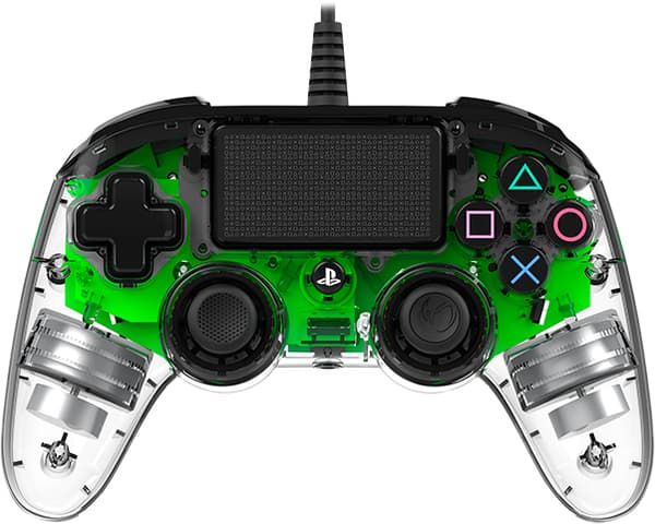 Nacon Ps4 Wired Illuminated Compact Controller Green