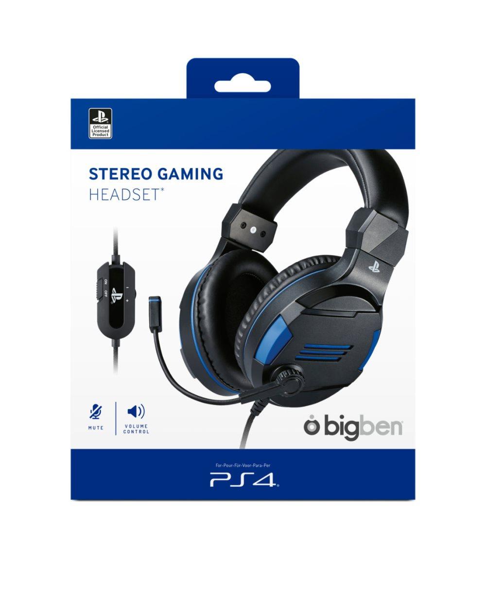 Playstation 4 Gaming Headset Sony licensed V3 Stereo - Black/Blue - Playstation 4