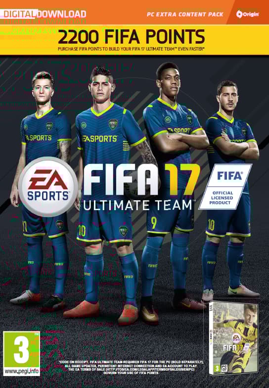 Pc Fifa 17 2200 Fut Points (PC) CDON