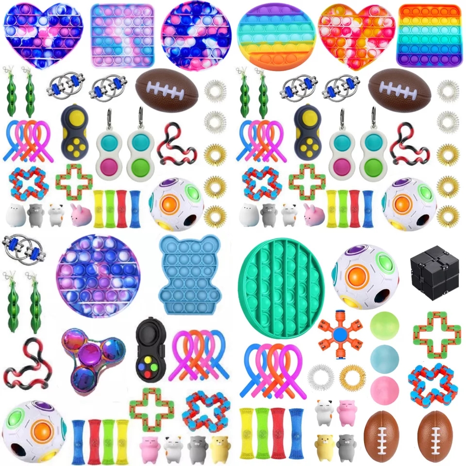 fidget toys set med pop it