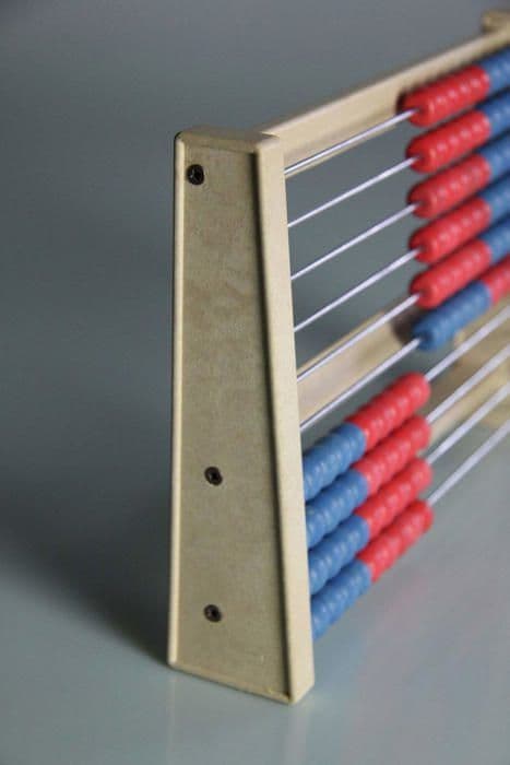 Wissner - 33322446 - (R) AKTIV lernen - Calculation abacus, counting 1-100, 100 Balls Red/Blue - RE-Wood(R)