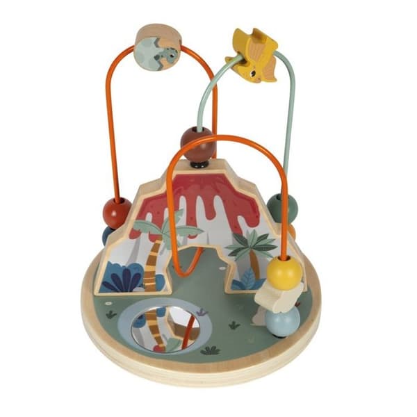 Cirkulationsbana - Small foot company - Dino - Träleksak - 12 månader - Detaljerad vulkan