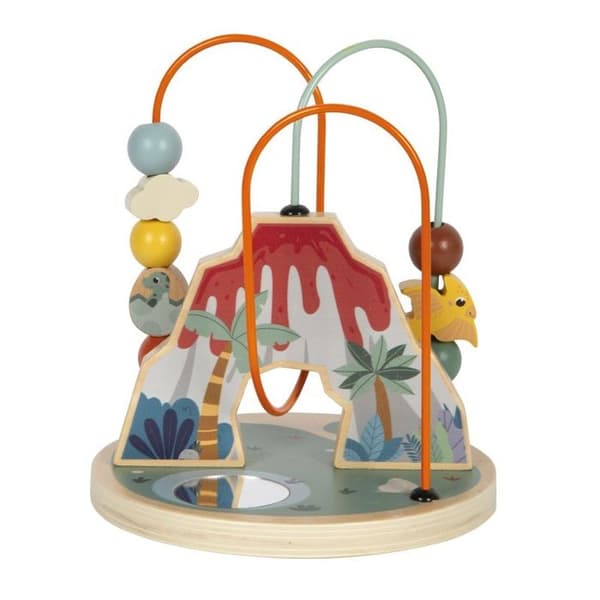 Cirkulationsbana - Small foot company - Dino - Träleksak - 12 månader - Detaljerad vulkan