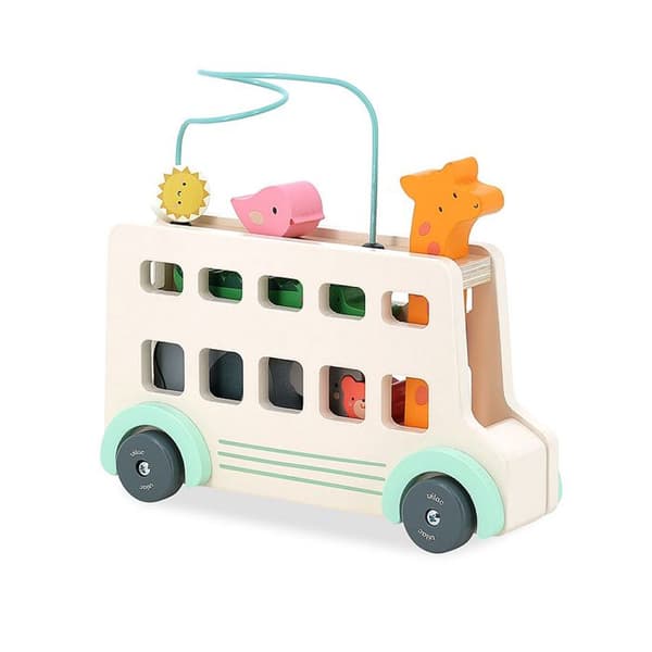 Träbuss - Vilac - Bus'animo Sarah Betz - Beige - Utvecklingsleksak - 12 månader och uppåt