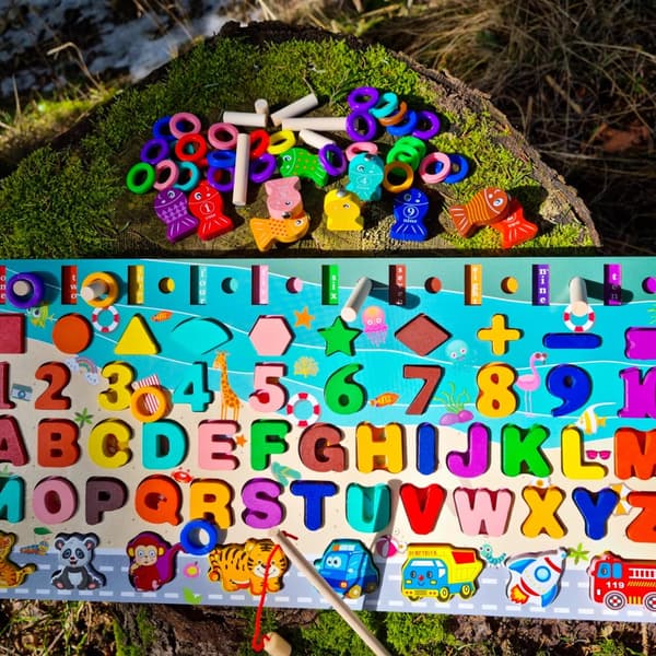 Montessori alfabet fisk