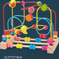 Miniatyrbild 1 av 4: CONFO Barnbollbana Trä Montessori Abacus Maze Games Fruktpärlor Kreativ leksak Födelsedag Julfest Present