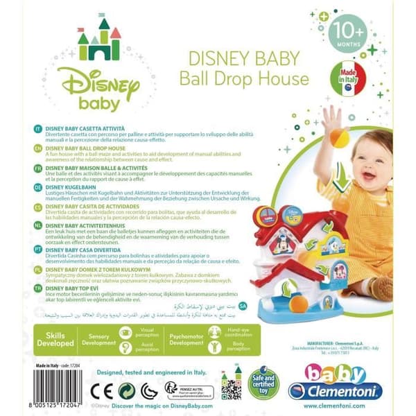 CLEMENTONI - Disney Baby - The House of Balls - Spel för tidig inlärning för bebisar