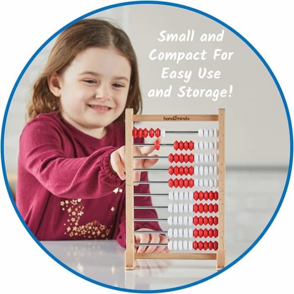 Abacus - Inlärningsresurser bollkrets - 93383 - Set med 25 minipärlor 100 pärlor Flerfärgad