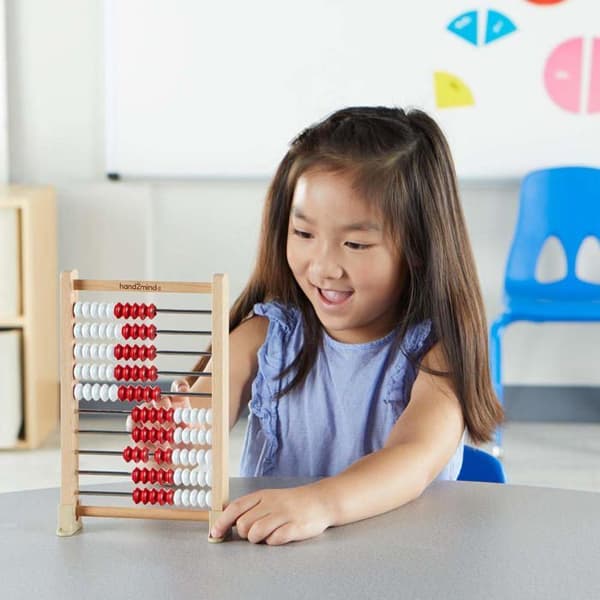Abacus - Inlärningsresurser bollkrets - 93383 - Set med 25 minipärlor 100 pärlor Flerfärgad