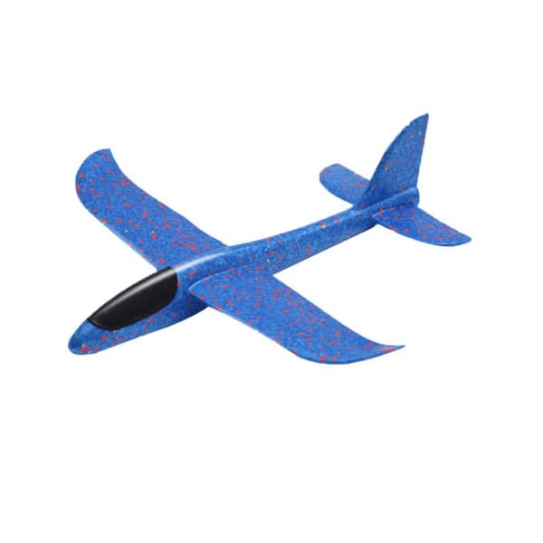 Foam Airplane - Fun Glider i Foam - Blå