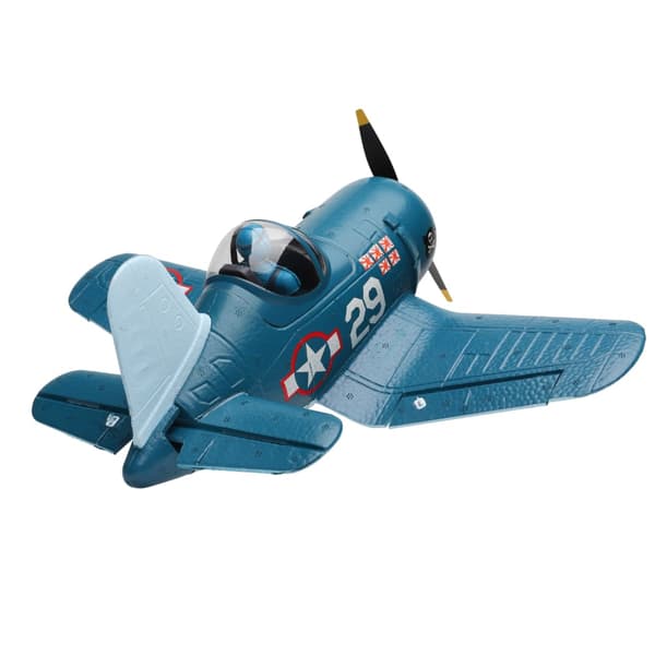 A500 Cartoon F4U Corsair RC Flygplan 350 mm vingspann 2,4GHz 4CH 6-axlig gyro 3D/6G Switchable EPP RC Flygplan RTF med 1 batteri